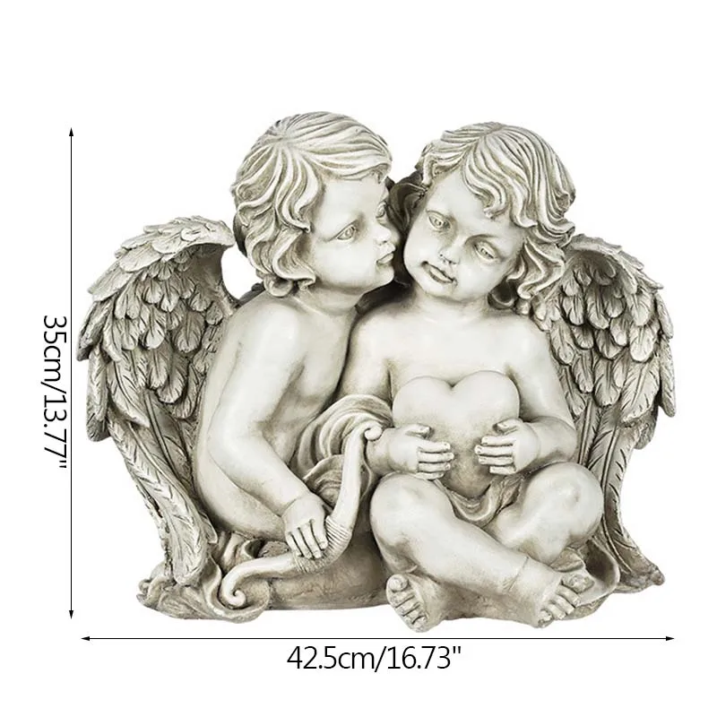 

Antique Angel Sculpture Handmade Crafts Home Decoration Accessories Love Baby Flower Pots Fairy Garden Decoration Ornaments Gift