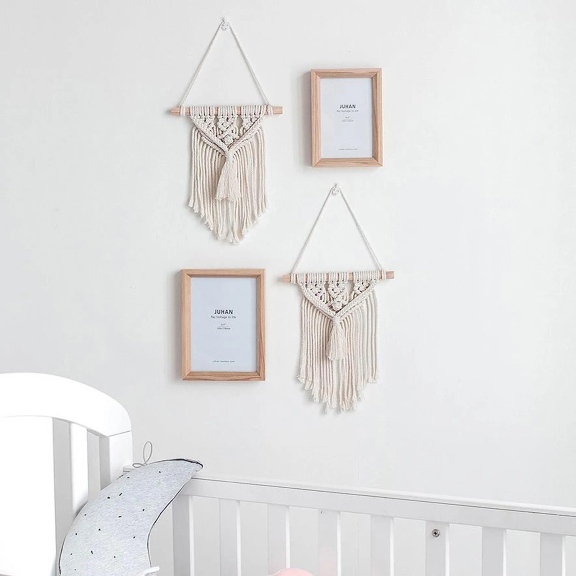 Богемный макраме настенный тканый декоративный мини гобелен для спальни