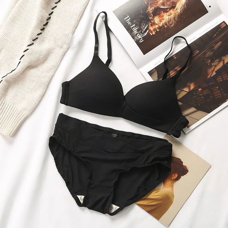 

Elegant And Sexy Women's Bars Soild Color Cotton Girls Bralette Underwear Lingerie 3/4 Cup Fashion Soft Comfortable Bars Suit