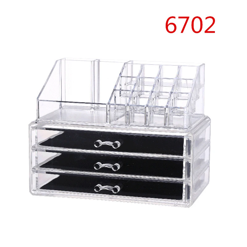 

Makeup Cosmetic Storage Organizer for Jewels Hair Accessories Bathroom Counter Transparent J9