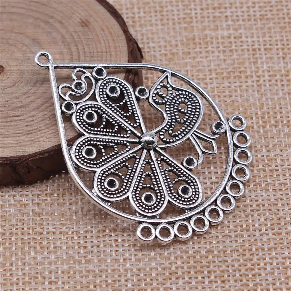 

2Pcs 55x38mm Earring Connector Antique Jewelry Making DIY Handmade Craft