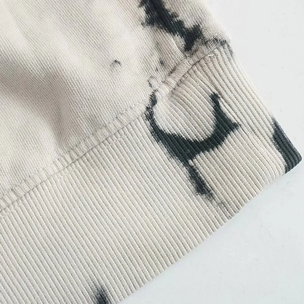 

Disney Chic Fashion Tigger Winnie the Pooh Tie-dye Cartoon Print Harajuku Women Sweatshirts Long Sleeve Loose Tops Female Femmes