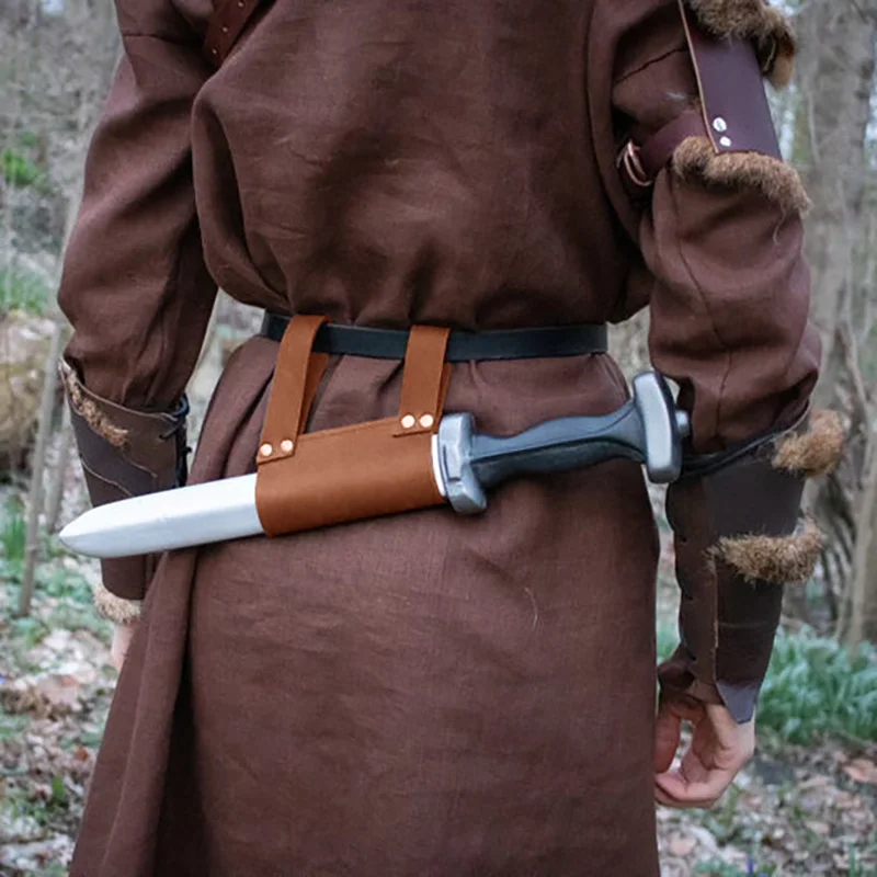 Готический Темный убийца задний кинжал ножны скаббард средневековые саксоны Seax