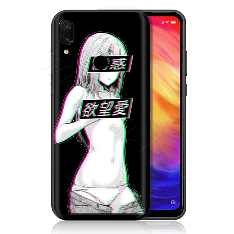 2 Чехол хентай Харадзюку аниме девушка для Xiao mi Red mi Note 8 mi 3 6 8 9 A1 A2 A3 8A 6X9 T CC9 Lite SE Pro Max F1 10 - Цвет: 2