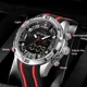 Mens Watches Silicone Strap Waterproof Watch For Men FOXBOX Top Brand Luxury Dual Display Quartz Alarm Clock Relogio Masculino Other Image