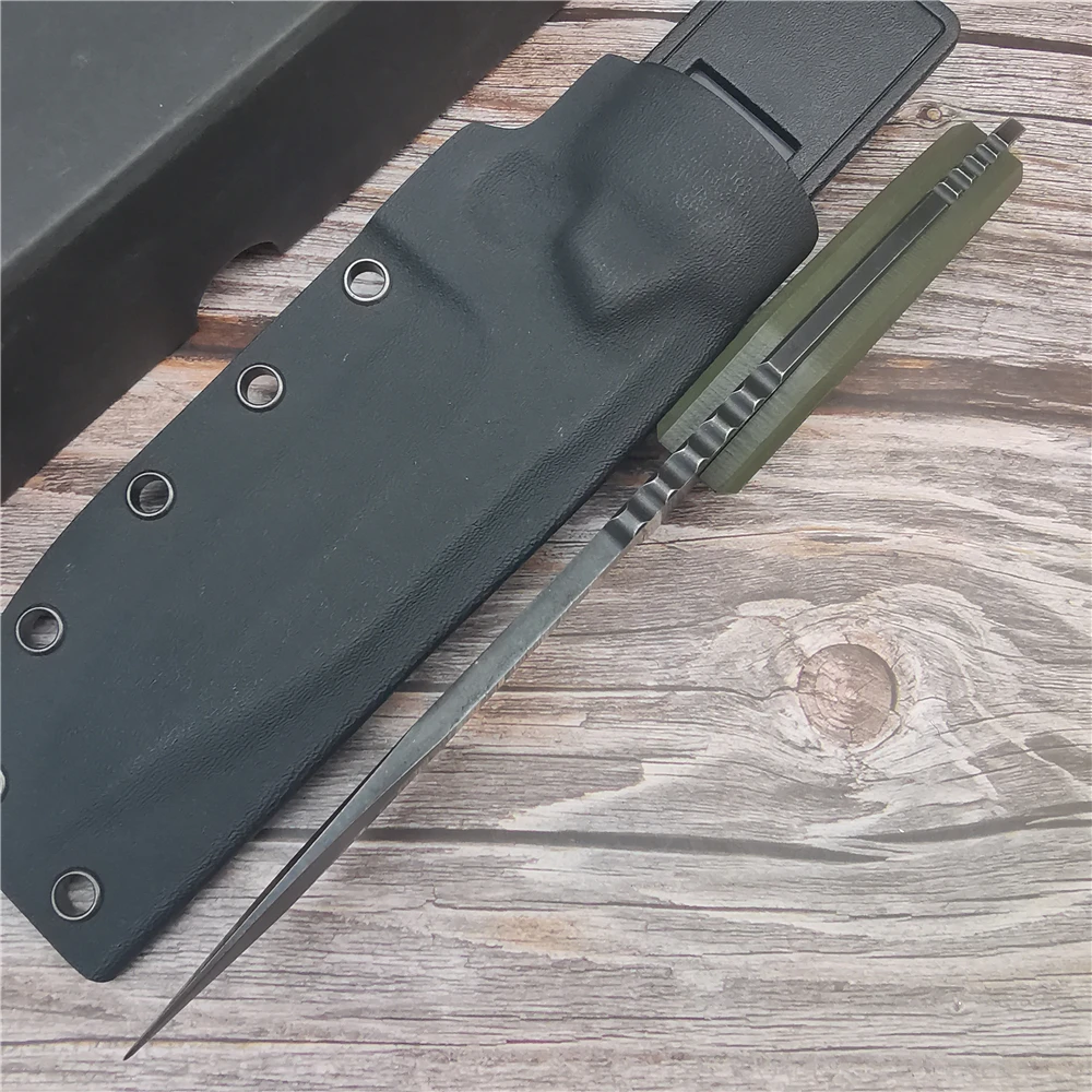 Острый охотничий прямой нож для выживания высокой твердости используемый