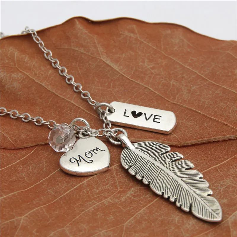 1 шт. семейные ювелирные изделия подвеска в форме сердца для мамы папы сына и