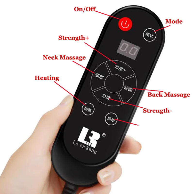 Электрический массажный стул Вибрационный коврик тепловая подушка для шеи с