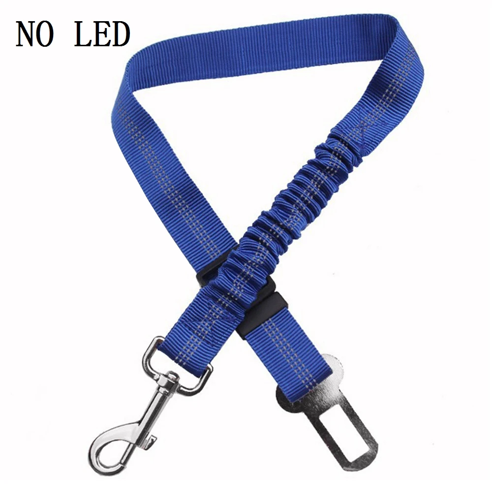 blue no LED Светодиодный поводок для собак, поводок для собак, ошейник для собак, жилет для прогулок, нейлоновый светодиодный жгут, мигающий светильник для чихуахуа - Цвет: blue no LED