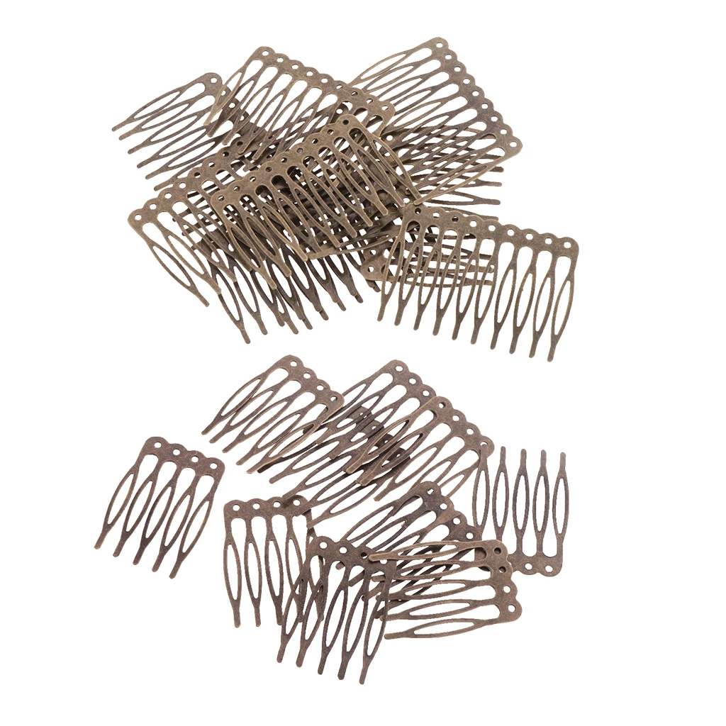 20 штук пустая металлическая расческа для волос невесты аксессуары DIY Ретро