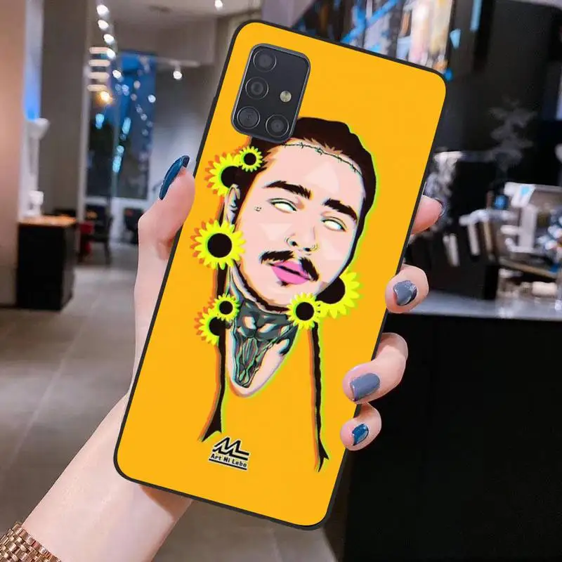 HUAGETOP Post Malone мягкий чехол для телефона на заказ Samsung S20 plus Ultra S6 S7 edge S8 S9 S10 5G lite 2020 |
