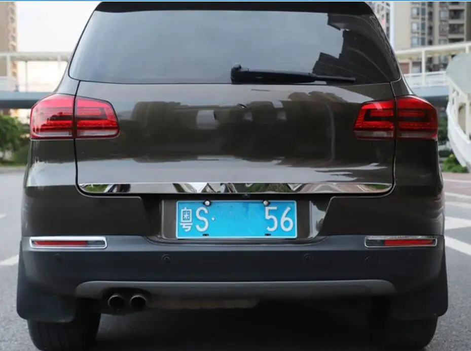Хромированная накладка на крышку багажника из нержавеющей стали для Volkswagen VW Tiguan