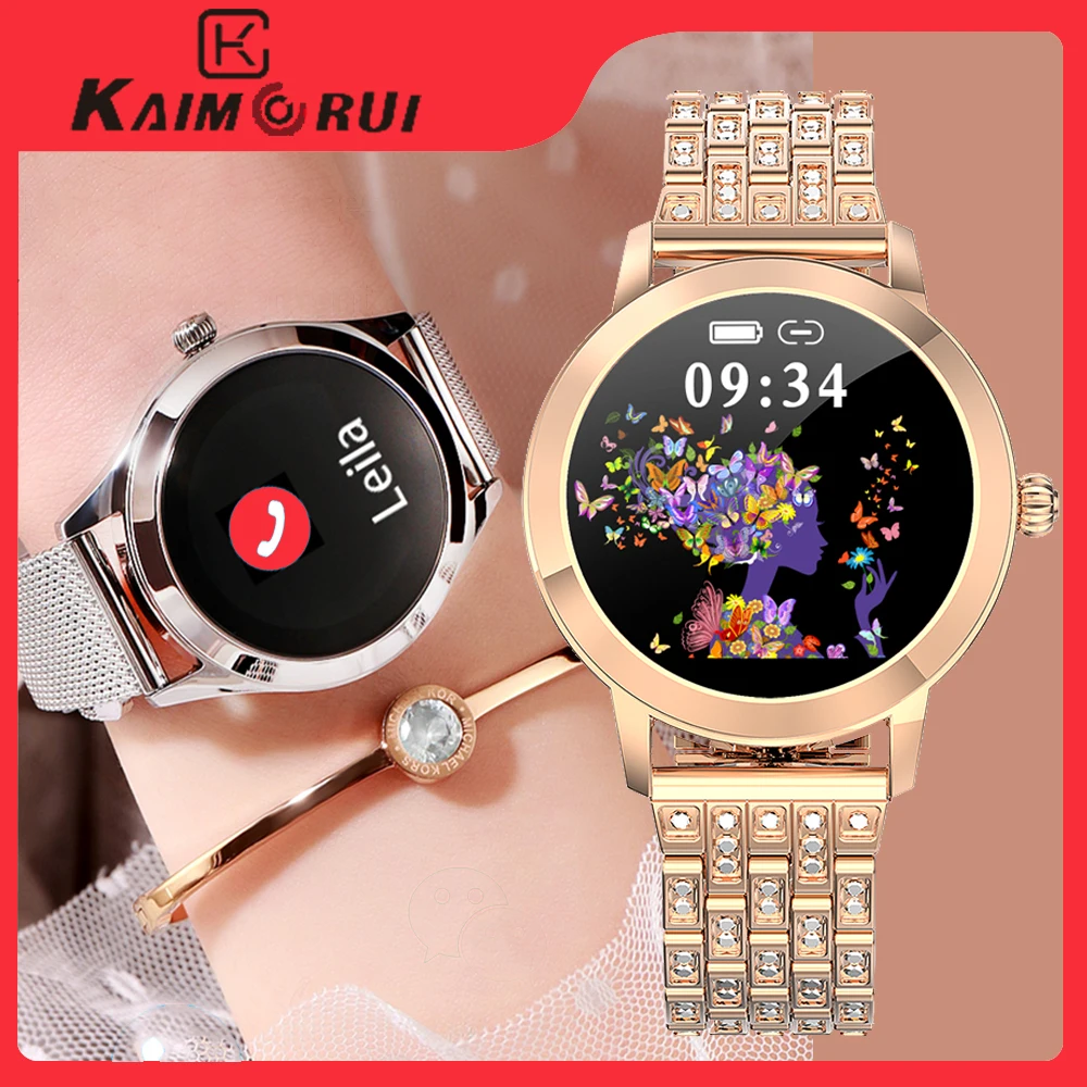 Kaimorui Смарт-часы для женщин 2021 IP68 Водонепроницаемые спортивные фитнес-часы