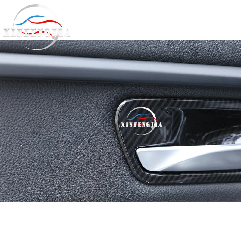 

For BMW 3 4 Series 3GT F30 F34 F36 13-18 4x Carbon Fiber Color Inner Door Handle Bowl Cover Trim
