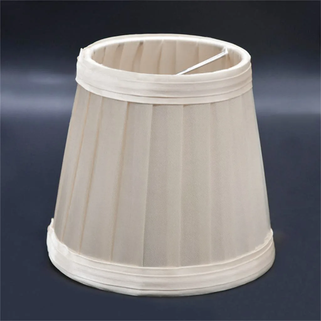 Винтажный тканевый плиссированный абажур настольная лампа кровати держатель