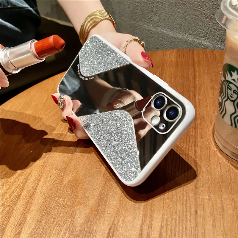 

Luxury Silicone Mirror Phone Case For iPhone 12 11 Pro Max XSmax XS XR X 8 7 6 Plus Shiny Back Cover