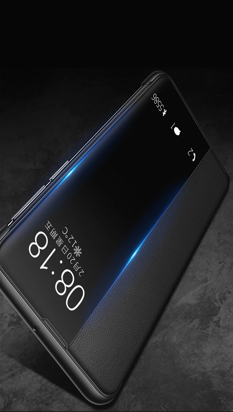 Ультра тонкий флип-чехол для телефона huawei P30 P20 Pro mate 20 Lite X 10 P10 Plus mate 20 mate 10 P 30 P30 Окно просмотра Авто Режим сна