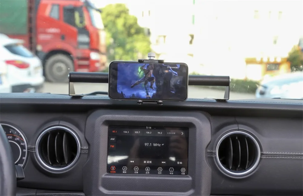 Автомобильный держатель для телефона кронштейн навигационный кронштейн для Jeep Wrangler JL JLU железные Черные Аксессуары для салона автомобиля Стайлинг автомобиля