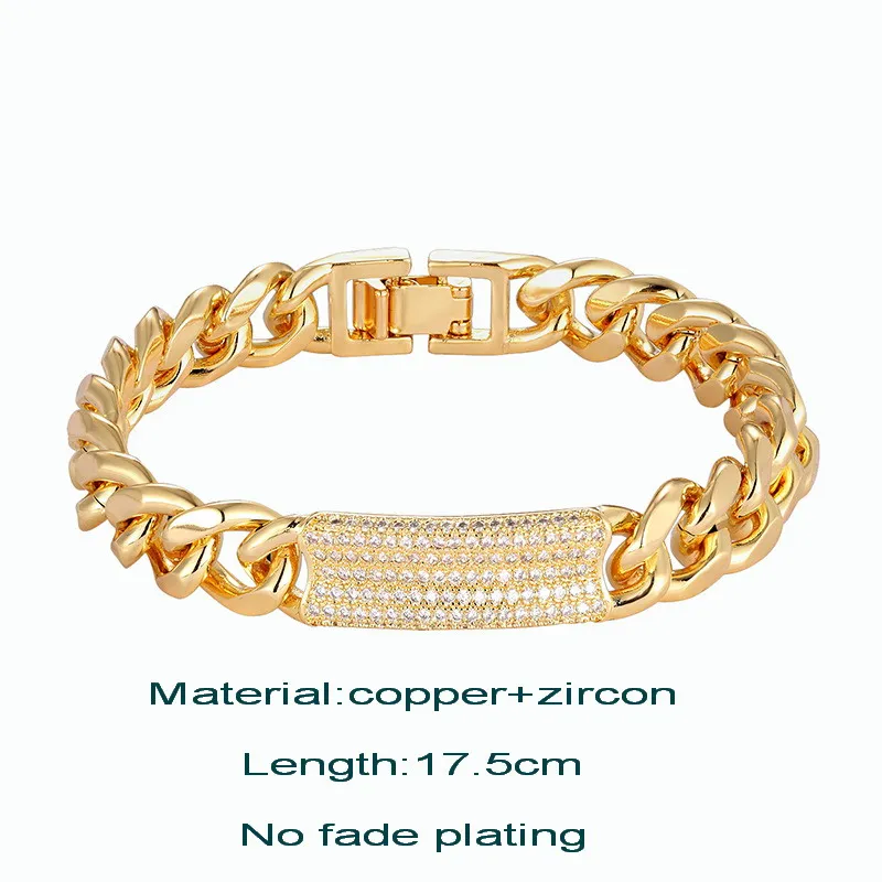 Модный классический браслет известного бренда медный циркониевый блестящий