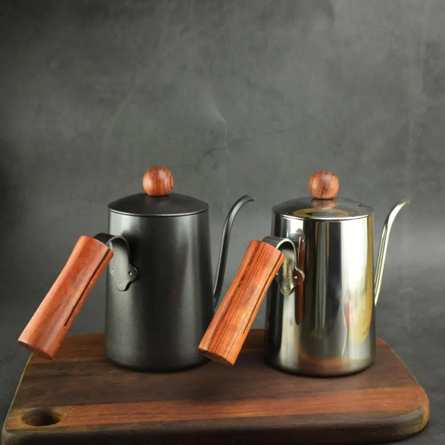 

Stainless Coffee Maker 650ml Gooseneck Long Mouth Coffee Maker Portable Europe Hand Coffee Maker Milk Tea Pot Coffee Pots DA60KF