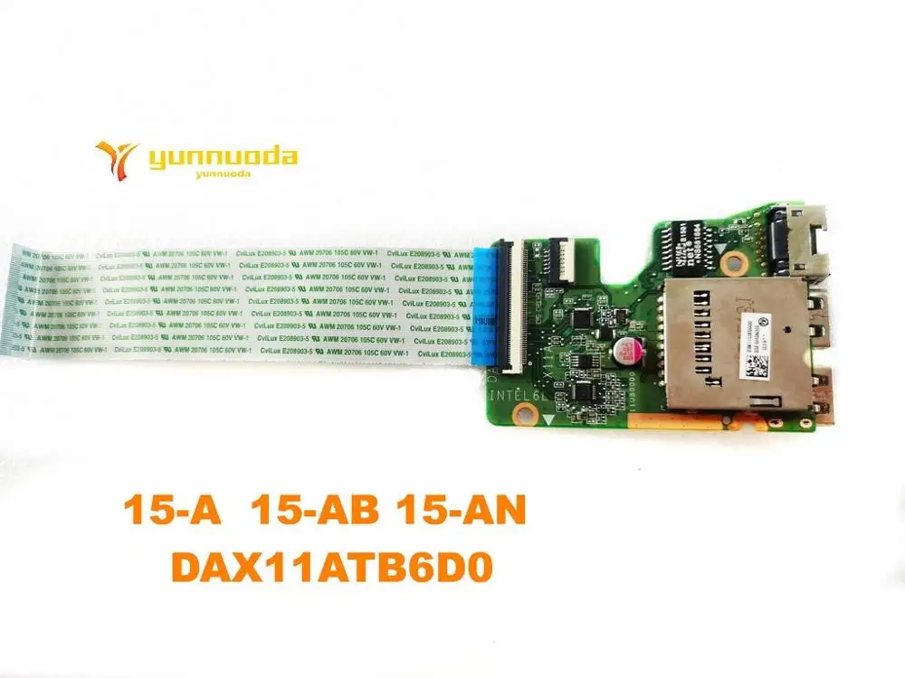 Оригинальная материнская плата для ноутбука HP 15 AB USB A AN DAX11ATB6D0 протестирована
