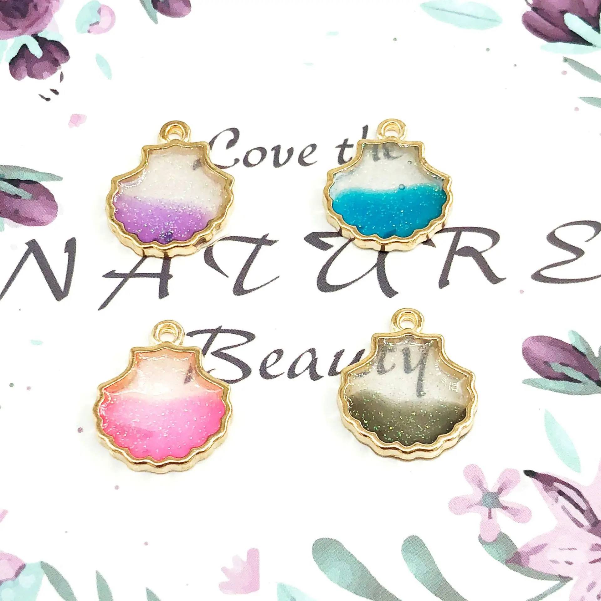 

Подвеска из эмалированного металлического сплава, 16 х18 мм, 10 шт./лот