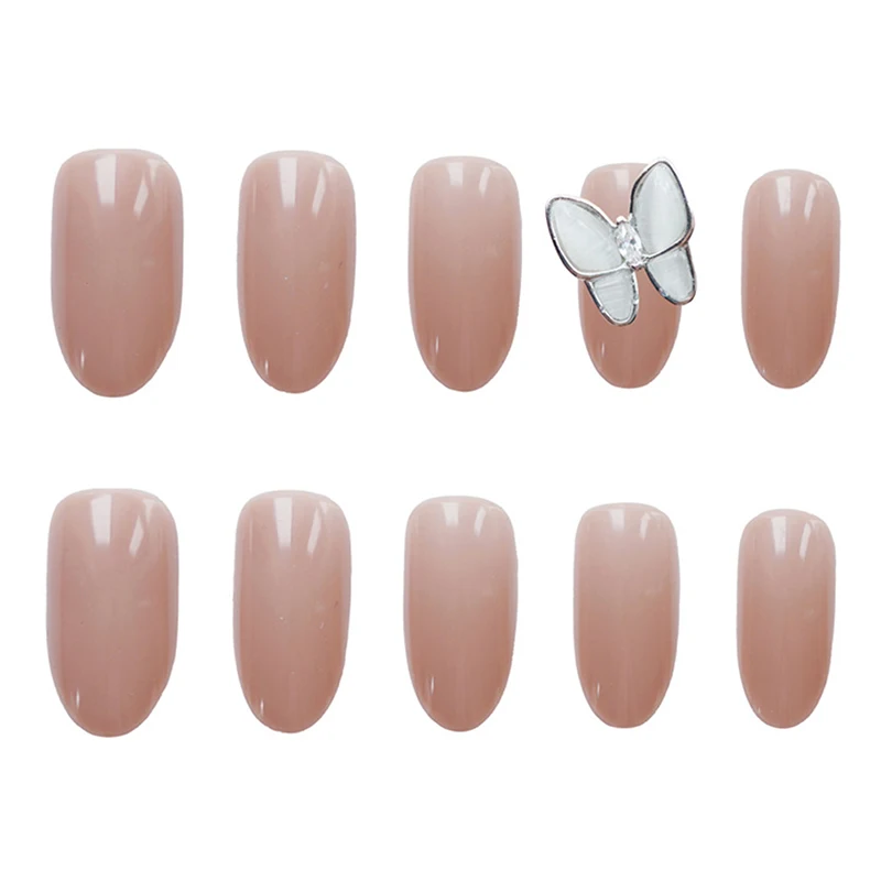 24 шт./компл. ногти с бантом и круглой головкой для невесты свадьбы носимые