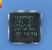 100 new free shipping 32 bit microcontroller of original st lqfp 100 stm32f407vgt6 patch embedded chip