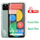 Гидрогелевая мягкая пленка 2-1 шт., передняя и задняя сторона для защиты экрана Google Pixel 5, полное покрытие, защитная пленка, не стекло для Pixel5