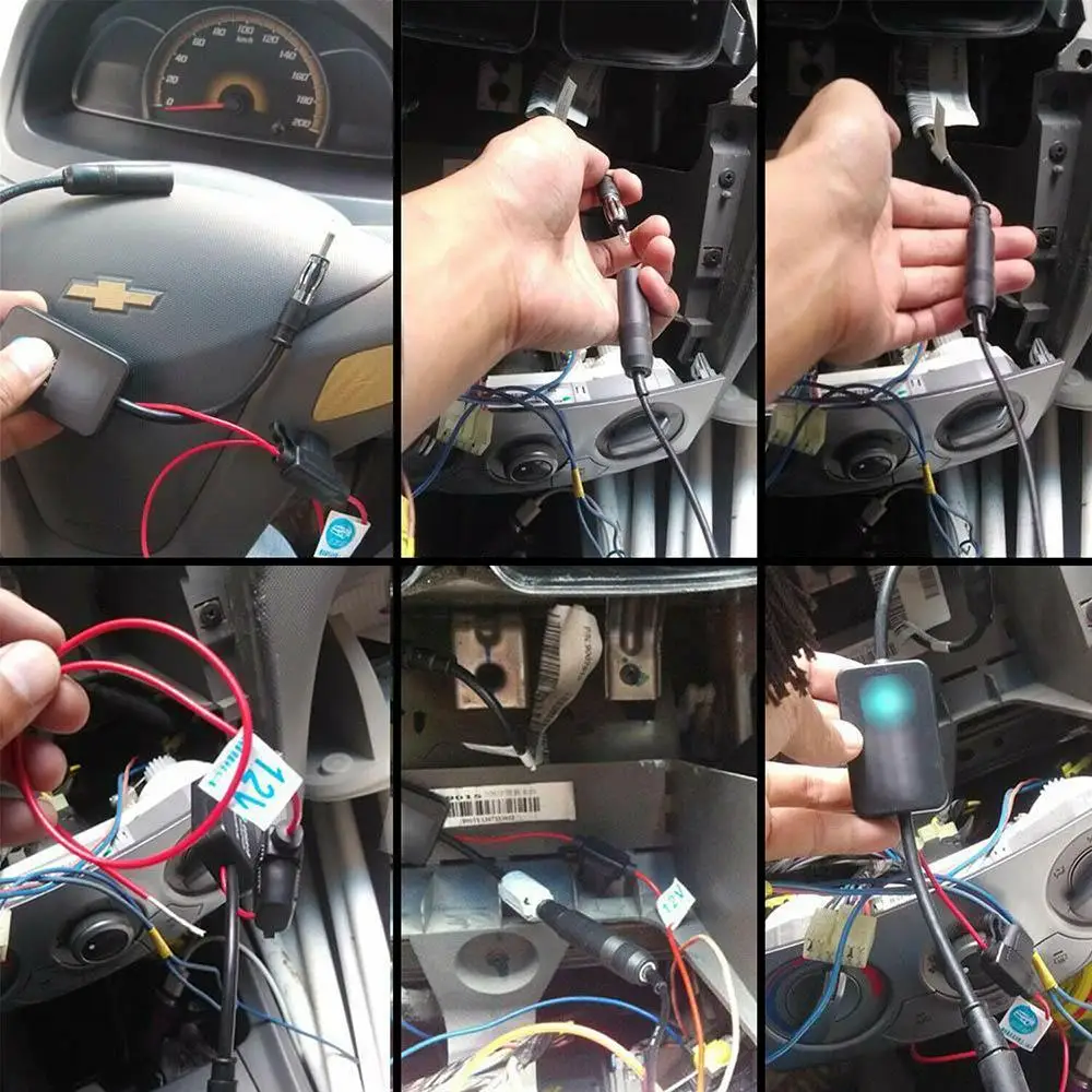 Автомобильная антенна FM Усилитель сигнала радио усилитель автомобильный