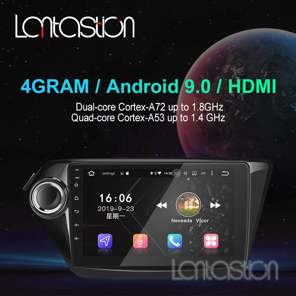 Android 9 0 автомобильный dvd плеер радио для 4G ram kia k2 Rio 2010 2011 2012 2013 2014 2015 2016 2017 gps