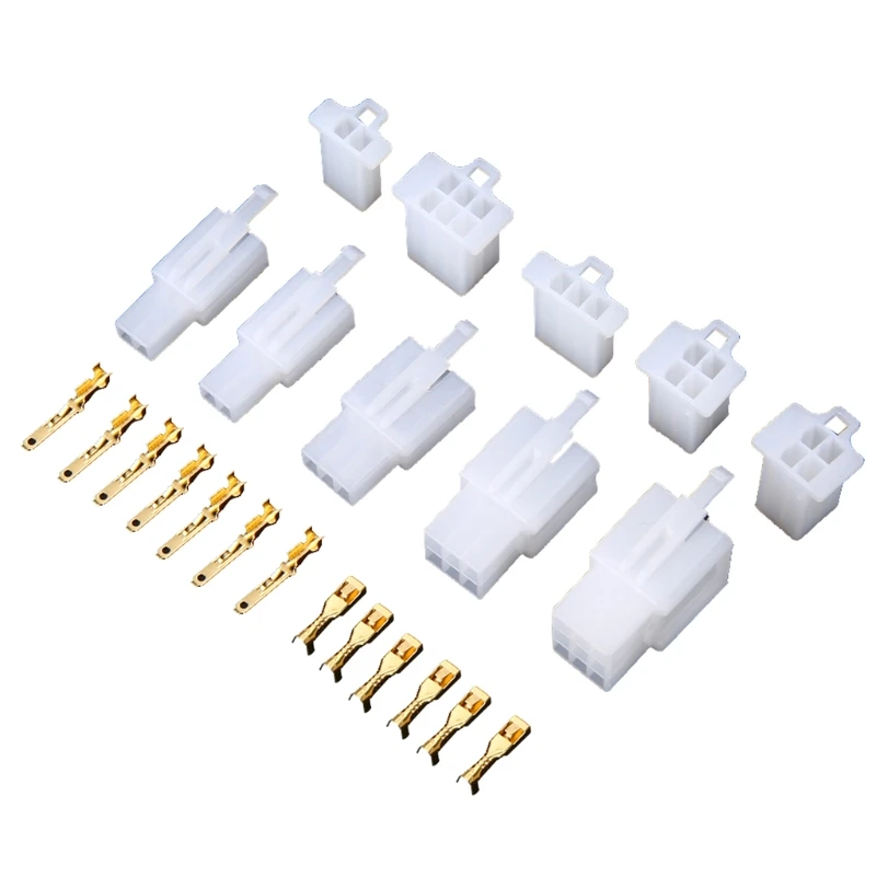 

580pcs 2.8mm 2/3/4/6/9 Pin Motorcycle Automotive Electrical Wire Terminal Male