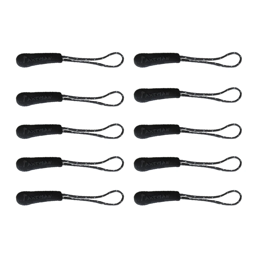 

10x Reflective Zip Slider er Zipper Pull Cord Fastener Puller Sportswear