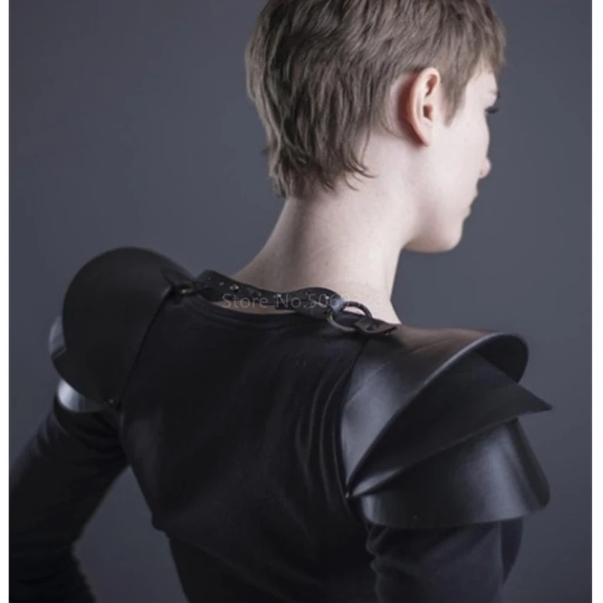 Мужской Кожаный Костюм викинга воина средневековая бронежилет аксессуары для