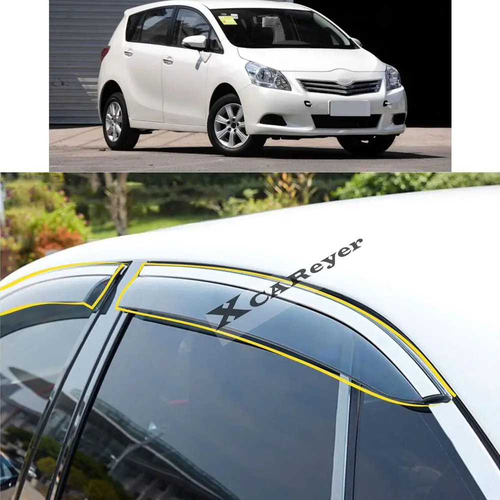 

For TOYOTA VERSO EZ 2011 2012 2013 2014 2015 2016 2017 2018-2020 Car Sticker Plastic Window Glass Wind Visor Rain/Sun Guard Vent