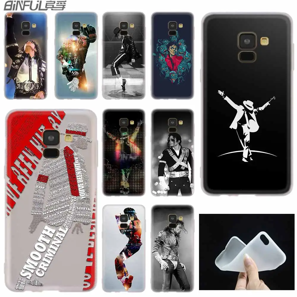 Прозрачный силиконовый чехол майкла джексона для телефона Samsung A50 A70 A80 A30 A40 A90 A6 A8 A9