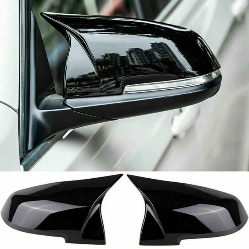 

2pcs Rearview Mirror Cover Cap Black For BMW Series 1 2 3 4 X M 220i 328i 420i F20 F21 F22 F23 F30 F32 F33 F36 Auto Products