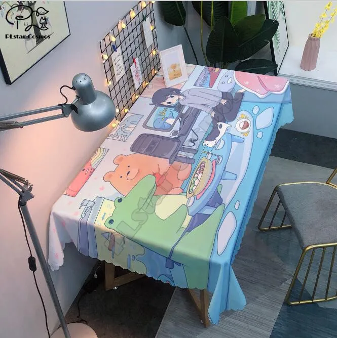 Стильная футболка с изображением персонажей видеоигр девушка скатерть 3D