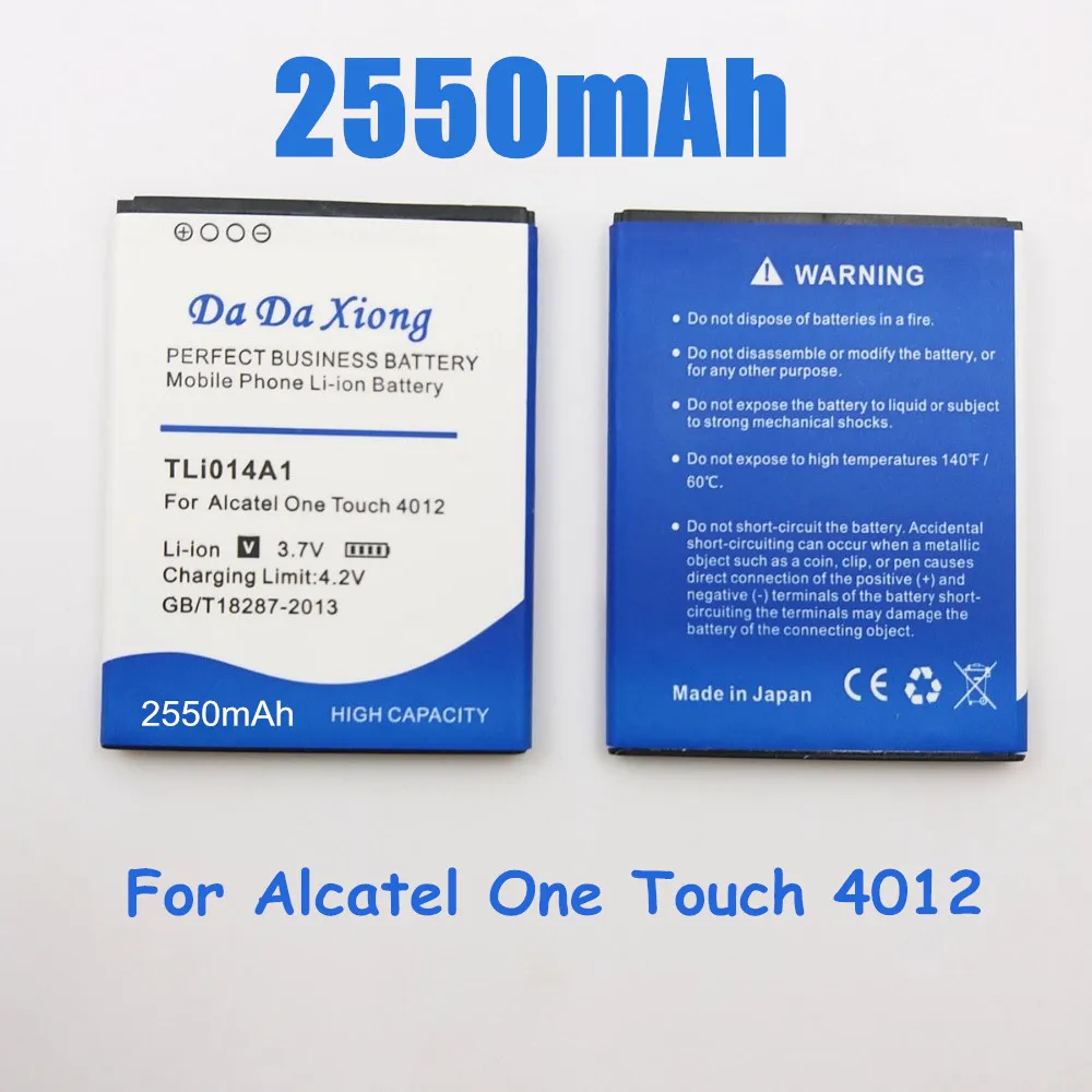 2550 мА/ч TLi014A1 Батарея для Alcatel ONE TOUCH 4012/X OT 4012A огонь 5020 M POP 918 918/N/S 990M 985|battery for alcatel|battery
