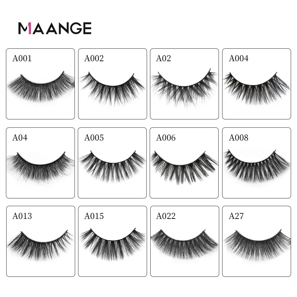 5 пар 3D норковые ресницы MAANGE натуральные перекрестные накладные длинные