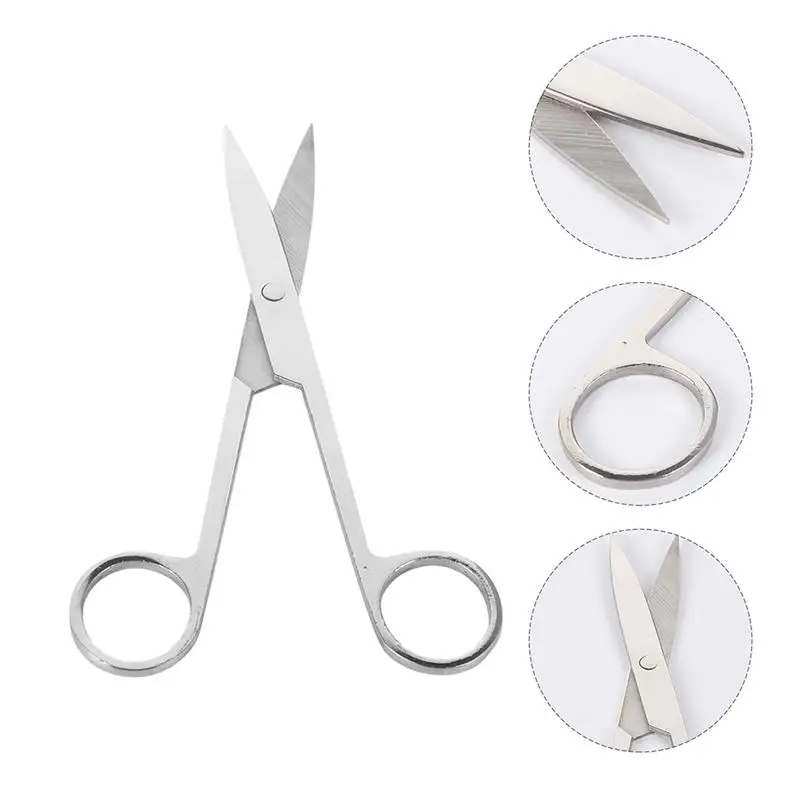 

2pcs Nickel Plating Scissor Emergency Scissor Medical Surgical Operating Scissor