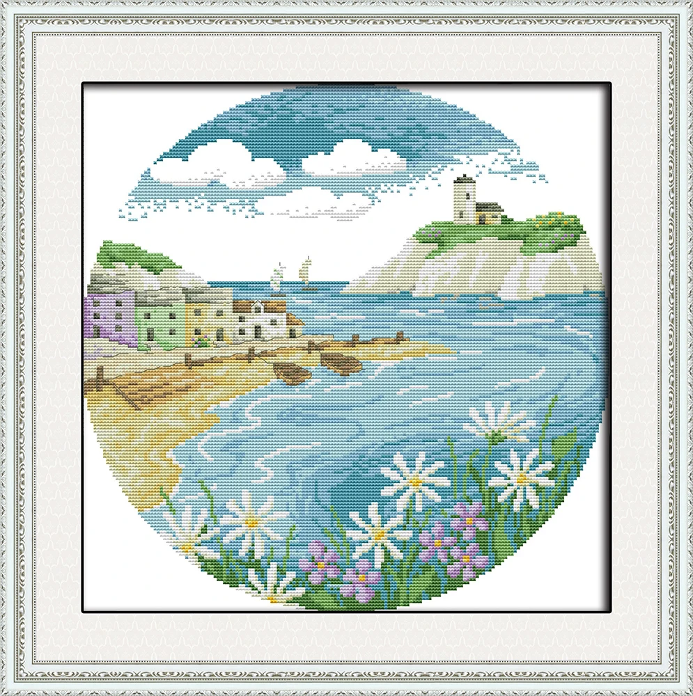 

Island cross stitch kit animal 18ct 14ct 11ct count print stitching embroidery DIY handmade needlework plus