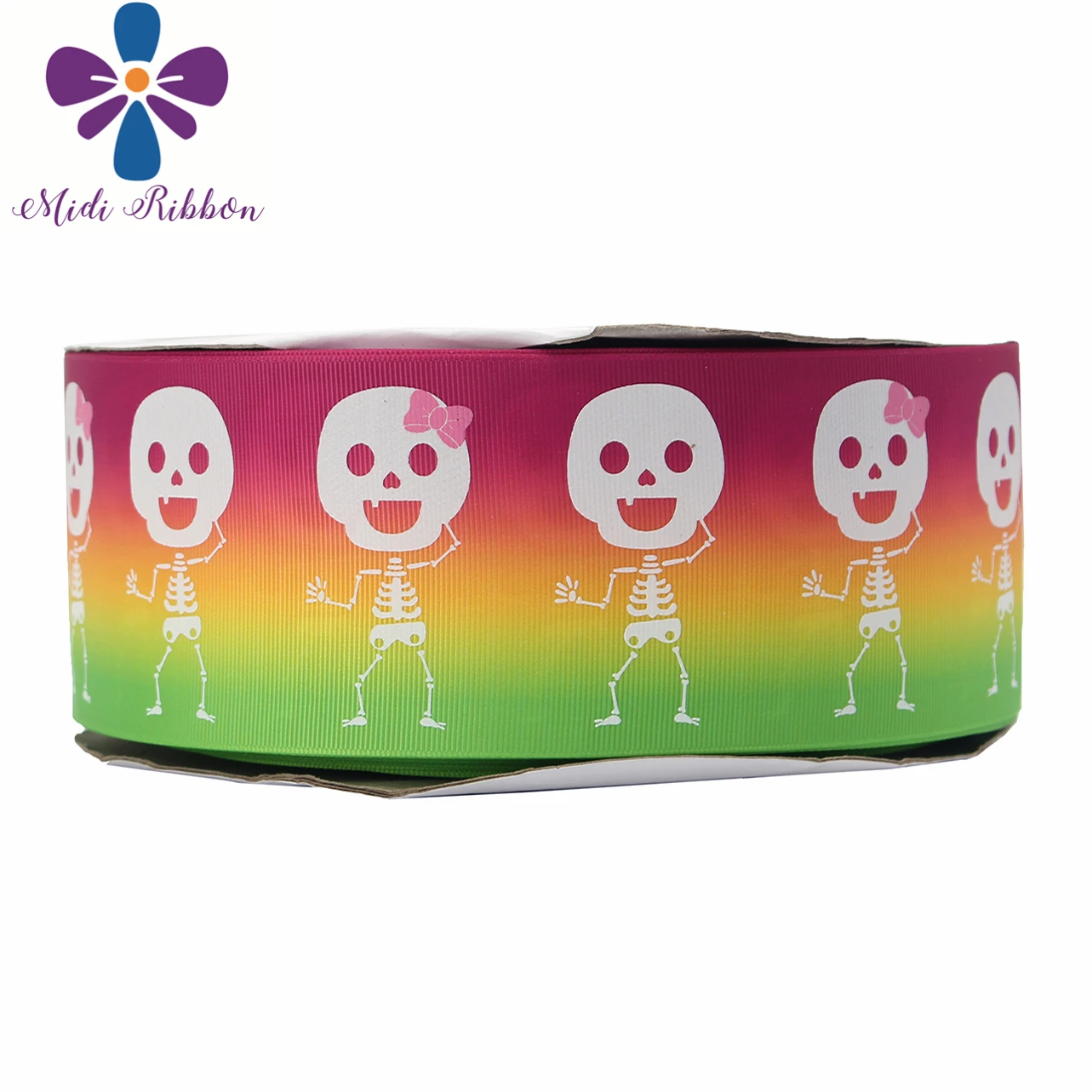 3 &quot75 мм белая чернильная печать светится в темноте Хэллоуин Череп цветное