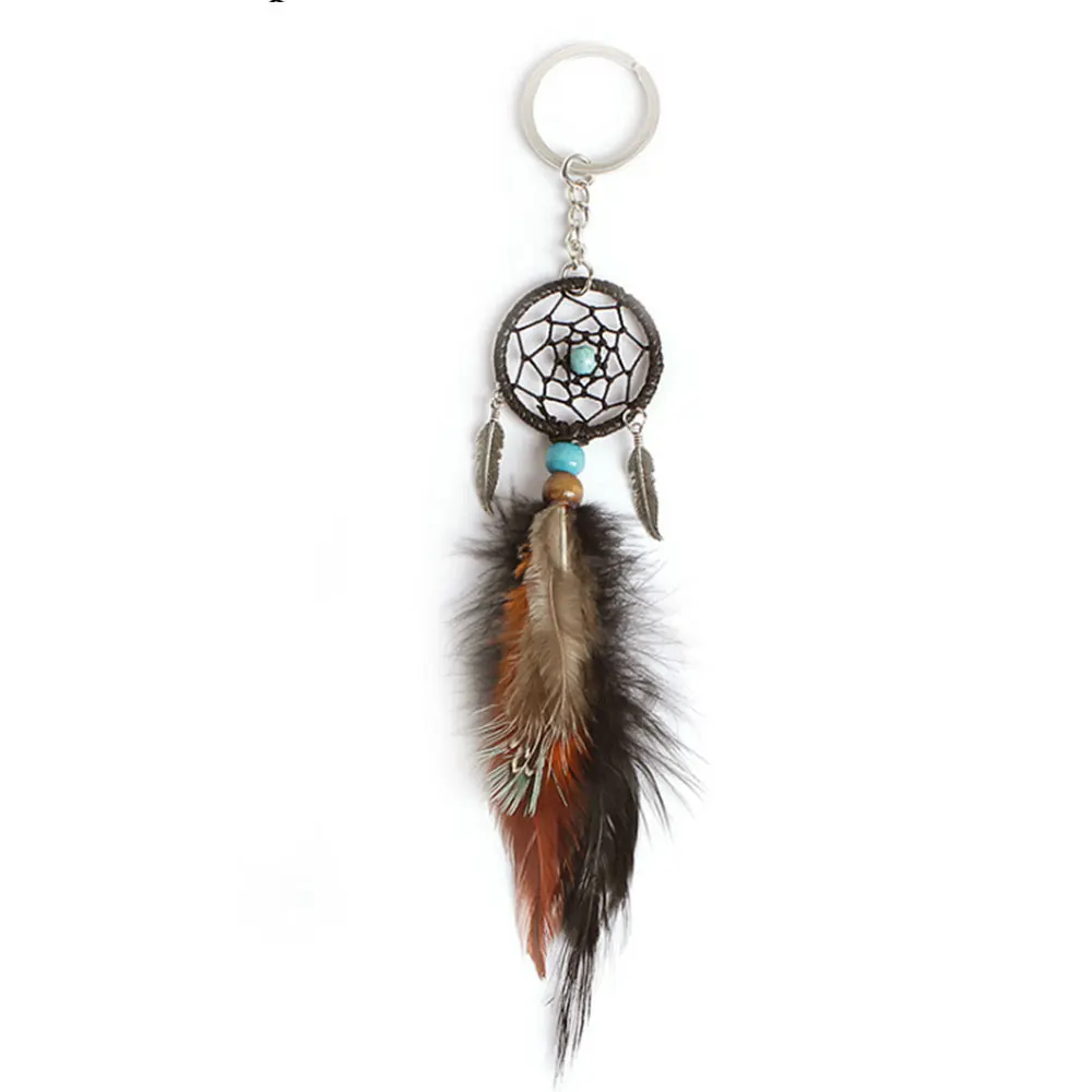 

Ancient silver leaf manual dream catcher key chain pendant small commodity creative gift pendant pendant