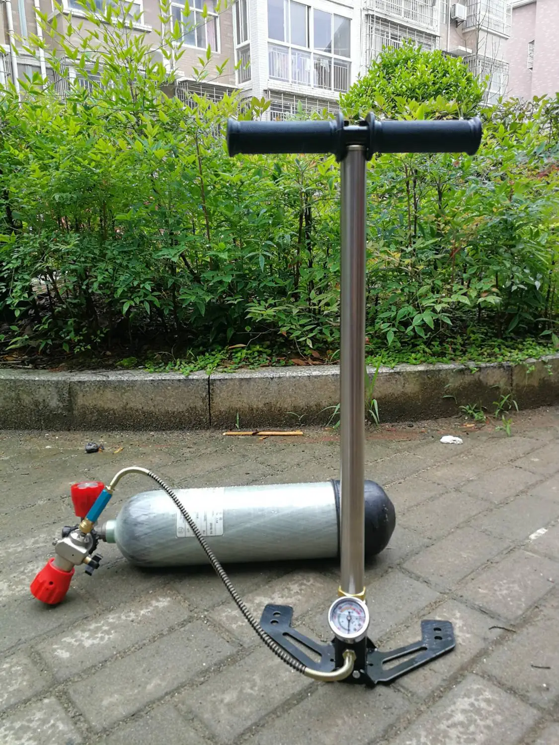300bar 30mpa 4500psi 3 этапа с ручным управлением PCP насос для Пневматические винтовки