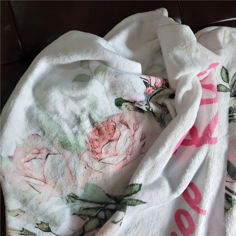 Персонализированное мультяшное детское одеяло с именем новорожденного