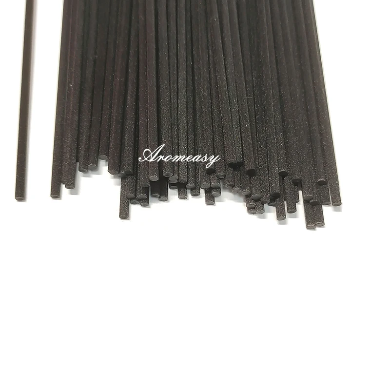 

500pcs L30/40cm D3/4/5mm Black Fiber Reed Sticks Essential oil Rattan Diffuser Replacement Refill Sticks for Car Air Freshener