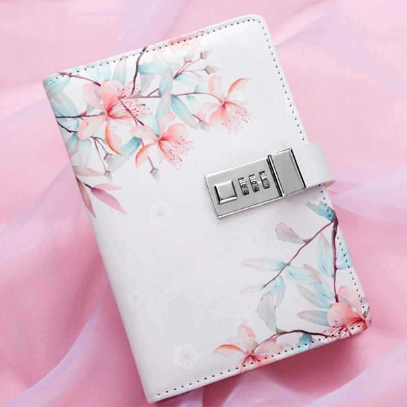 2x блокнот Sub Тетрадь дневник с замком руки замок паролем Калла Лилия и