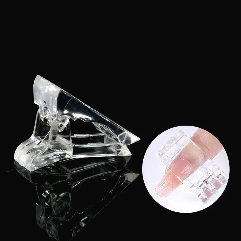 Накладной зажим для ногтей прозрачный гель типсы наращивания Маникюрный