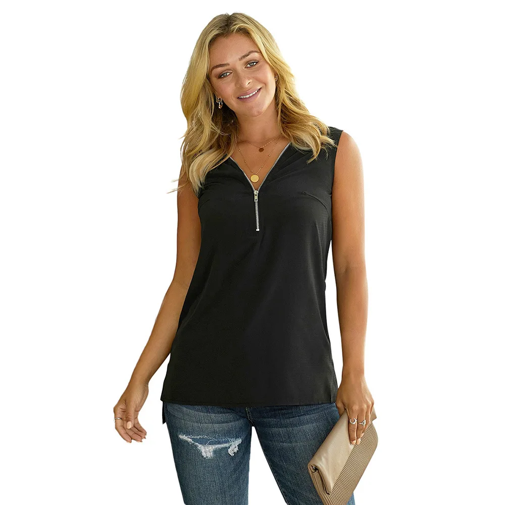 Жилет без рукавов для девочек Повседневная модная новинка однотонный топ